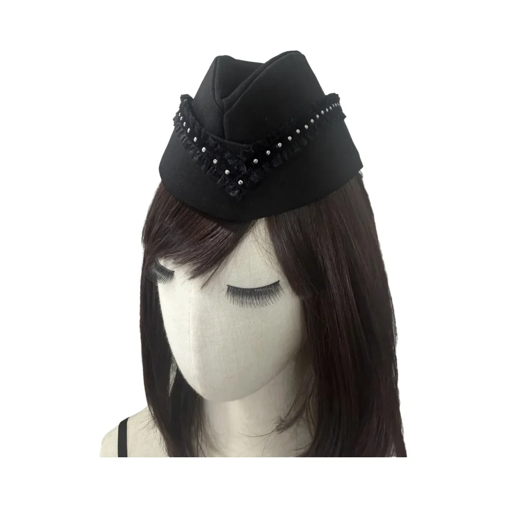 

Шляпа капитана моряка для женщин, стиль стимпанк, Лолита, костюм моряка, маскарад, шляпа-таблетка для вечеринки на Хэллоуин