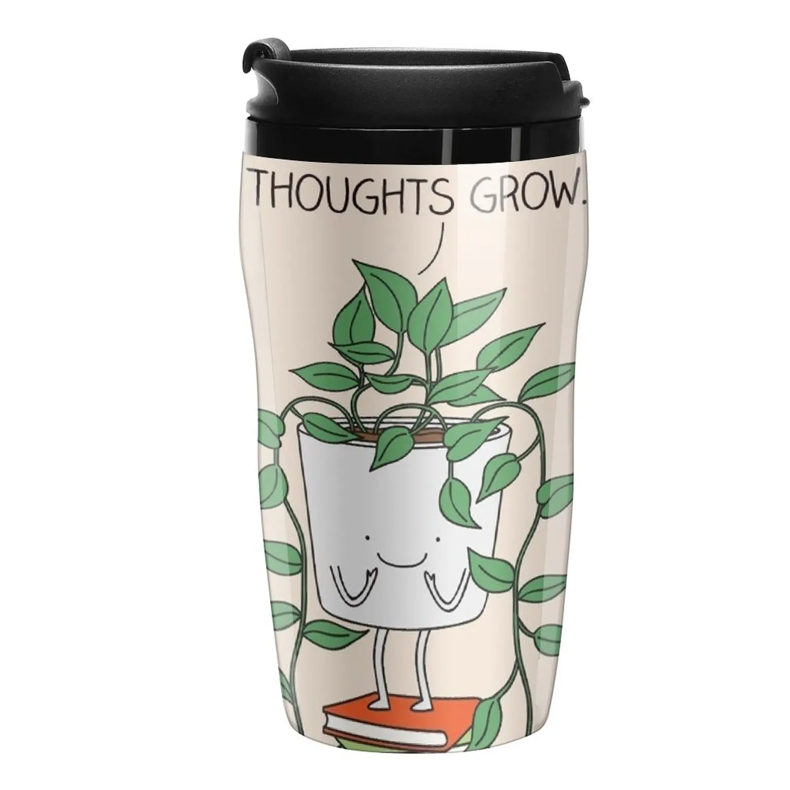 

New Grow good thoughts Travel Coffee Mug Mug Coffee Cup Coffee Bowl Coffee Accessory Unusual Tea Cup