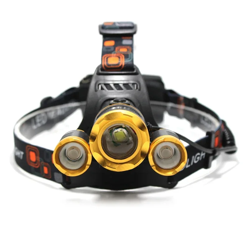 3T6 8000 lumens USB Rechargeable Led Headlamp Flashlight Torch 3x XML-T6 Head Lamp waterproof lights headlight by 18650 battery