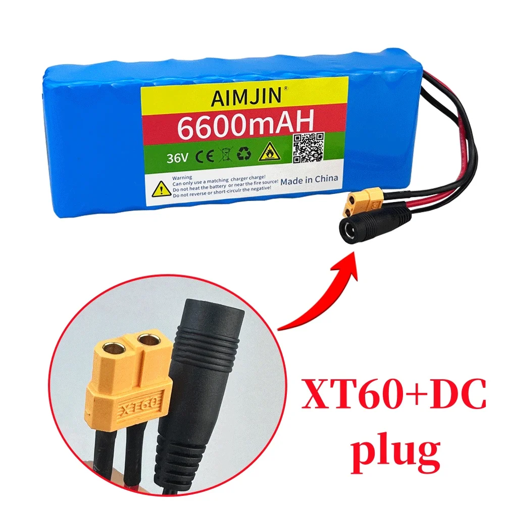 Newly upgraded 36V 6600mAh 10S2P Lithium Rechargeable Battery Pack for Double Wheel Balance Vehicle Balance Car Parts