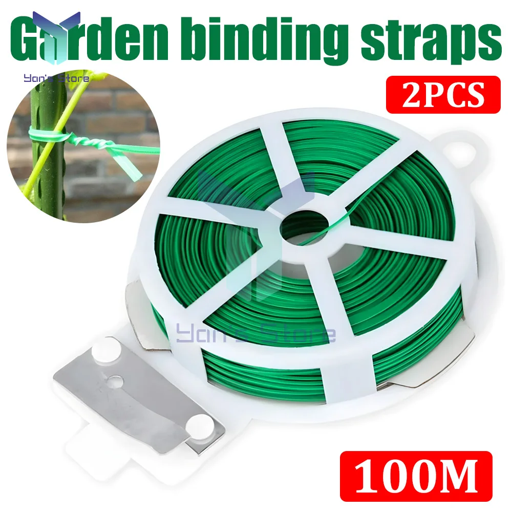 

2Pcs Multifunctional Garden Strapping Climbing cane fixed line Reusable Flower Plant Support Strap Home Improvement Cable Ties