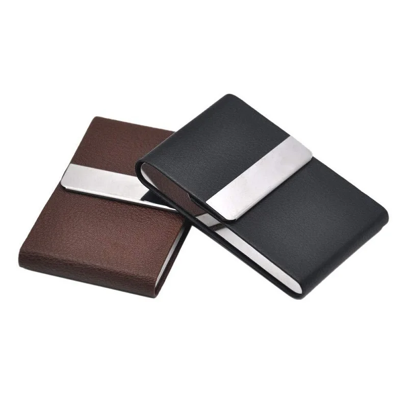 Smoking Accessories Cigarette Case 1 PC Cigar Storage Box Stainless Steel Multifunction Card Cases PU Tobacco Holder