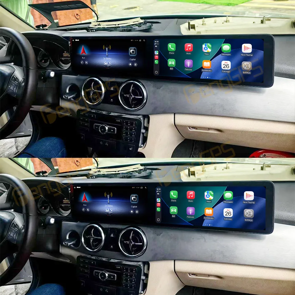 

Dual 12.3" Screen Car Radio For Mercedes-Benz GLK 2013-2015 Android 13 Multimedia Player Wireless Carplay GPS Navigation DSP