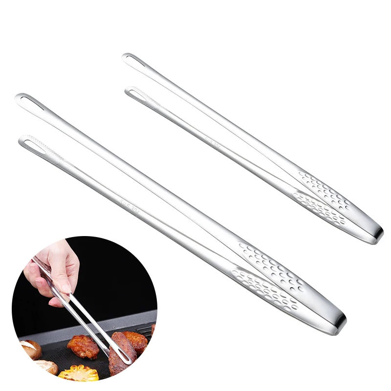 ملقط شواء من الفولاذ المقاوم للصدأ، 2025 ملاقط مطبخ جديدة للطهي، ملقط شواية من الفولاذ المقاوم للصدأ للشواء الكوري والياباني
