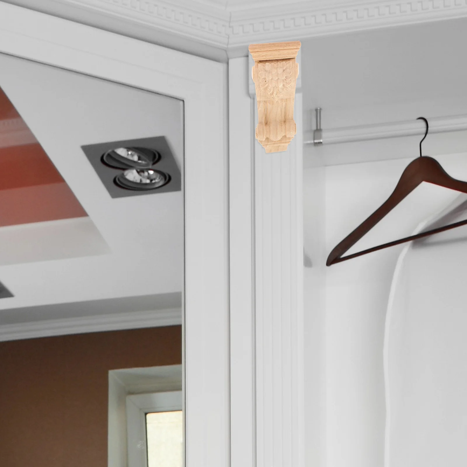 

Wooden Corbel Wood Carving European Style Decorative Bracket For Home Interior Exterior Wall Ceiling Decoration Craft