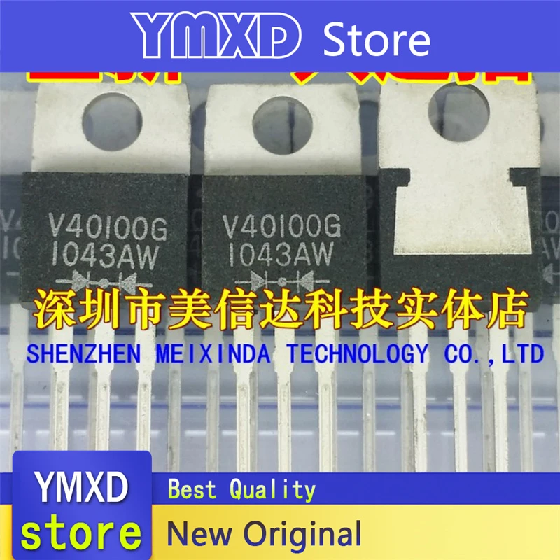 10pcs/lot New Original V40100 G Schottky Rectifier TO-220 in-line In Stock