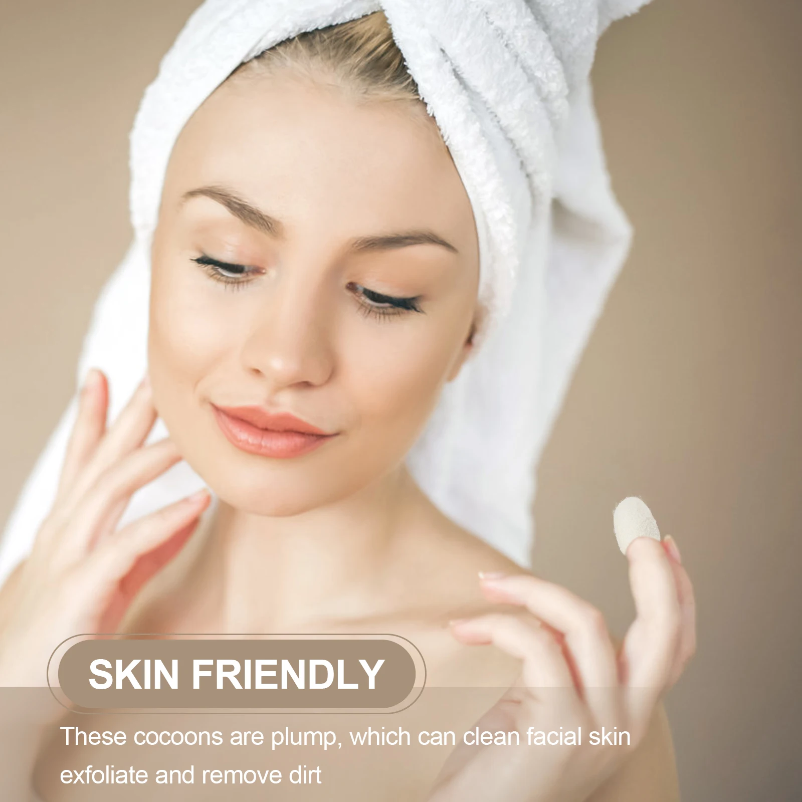 

100pcs Silkworm Face Brush Natural Organic Facial Cleansing Balls Exfoliating Skin Care Tool For Blackhead Removal Smooth