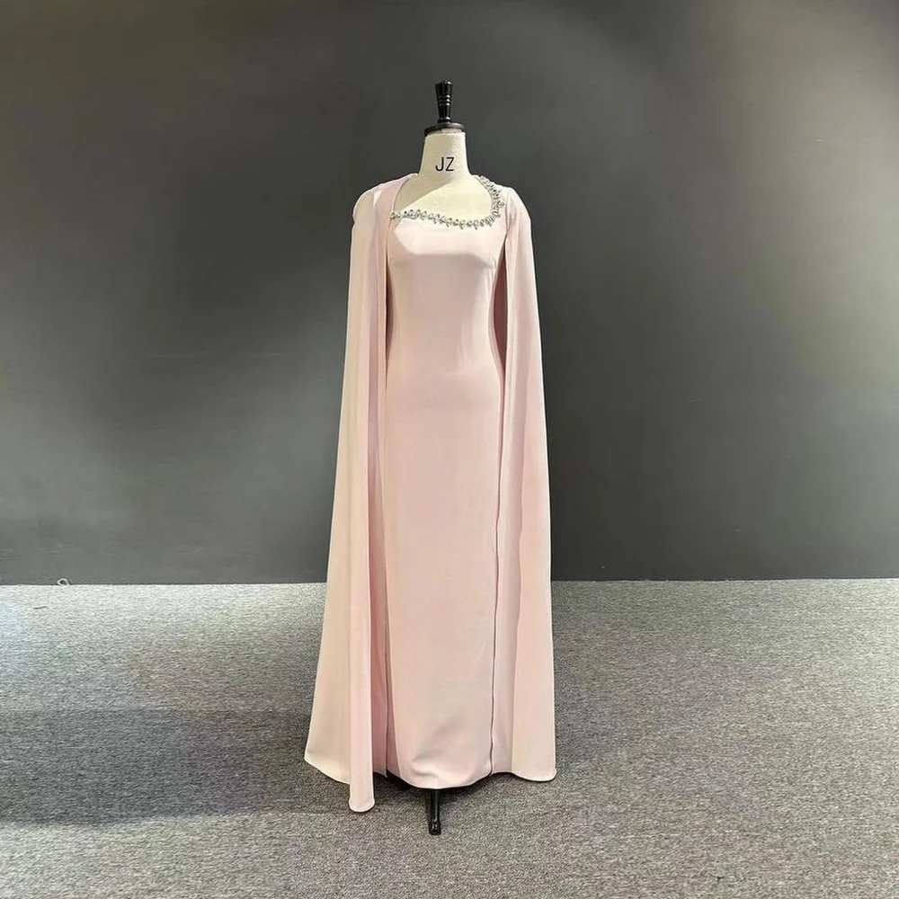 

Vindal Evening Dress O-Neck Floor-Length A-Line Beading Elegant Crepe Sleeveless Noble Elegant Saudi Arabia For Woman 2024