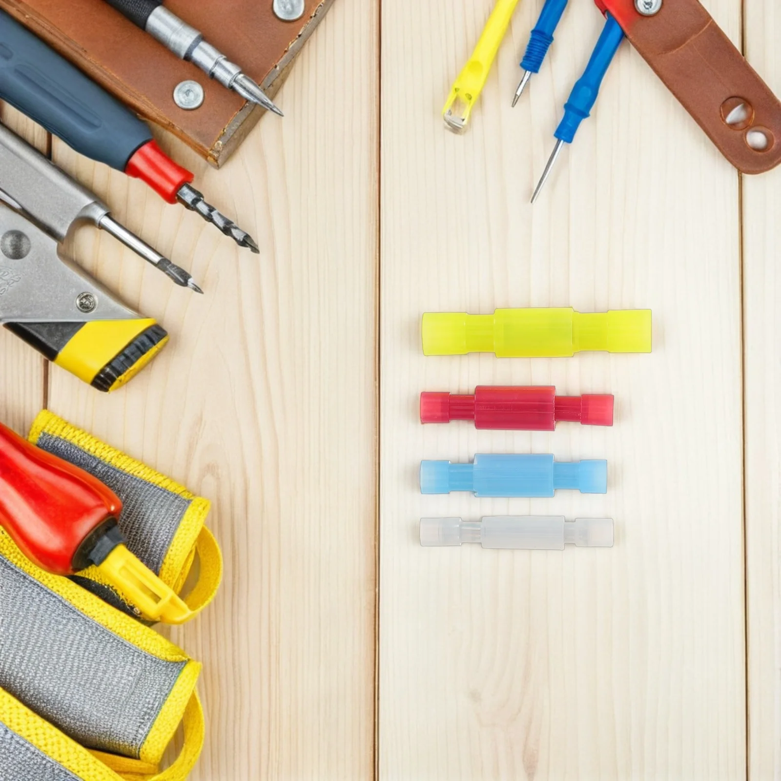 

80Pcs Insulated Terminal Connectors Cold Pressed Quick Disconnect Crimp Wire Terminals for Efficient Electrical Connections in