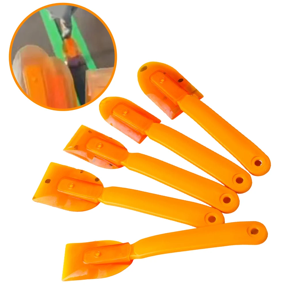 5pcs/set Rubber Caulking Tool Reusable Sealant Spatula Spreader Silicone Caulk Finishing Multi Functional Scraper Hand Tool