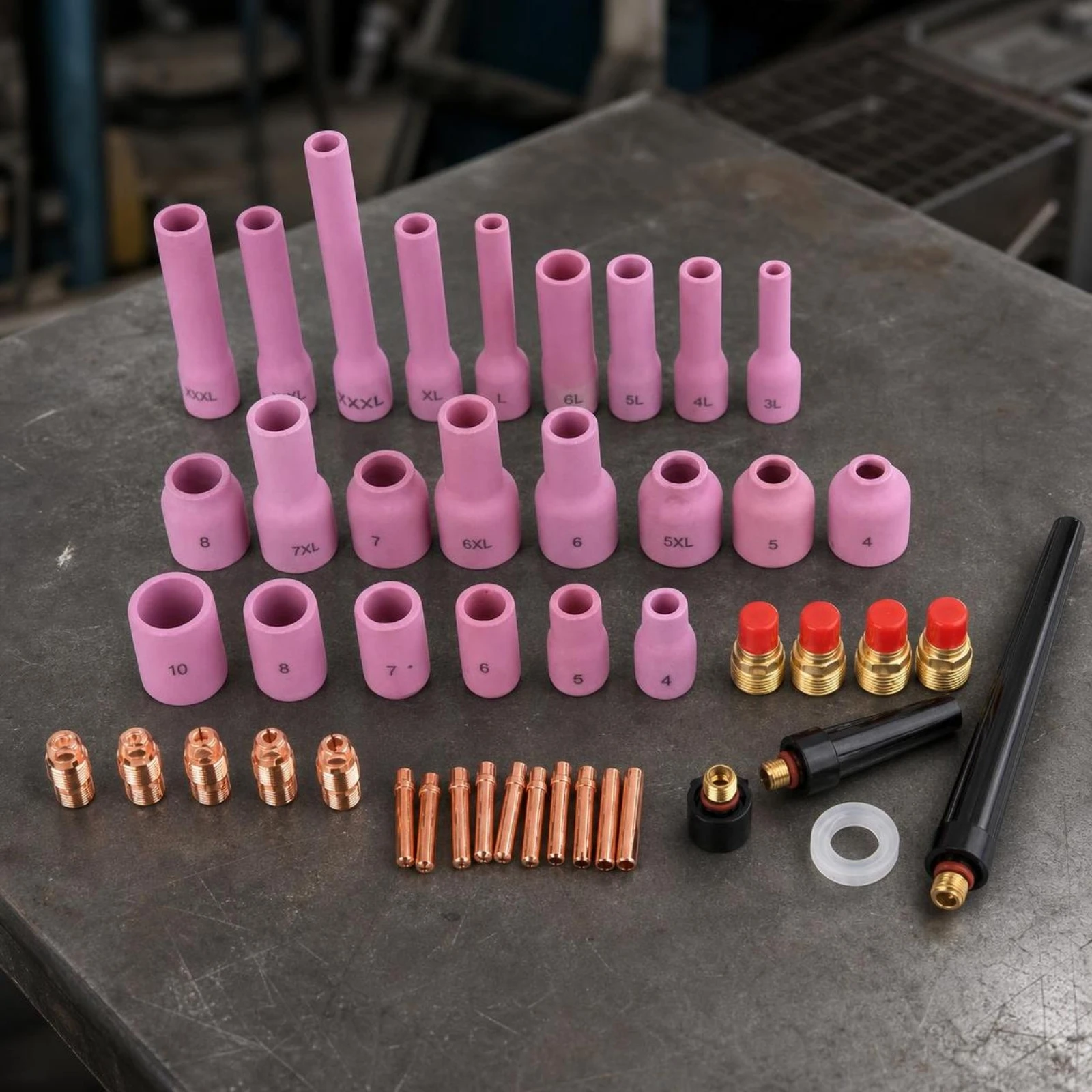 TIG Torch Accessory Kit Accurate TIG Metal-Joining Cup Kit Metal-Joining Torch Consumables High Quality Ceramic Cup Easy to Use