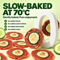 Duck Jerky Cucumber Chips Dog Treats, Crispy Meat Snacks, Slow Baked Training Rewards, Kibble Topper for Small Medium Large Dogs 6