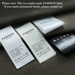 100pcs Spot universal washing mark clothing trademark Ribbon cotton component label can be customized.