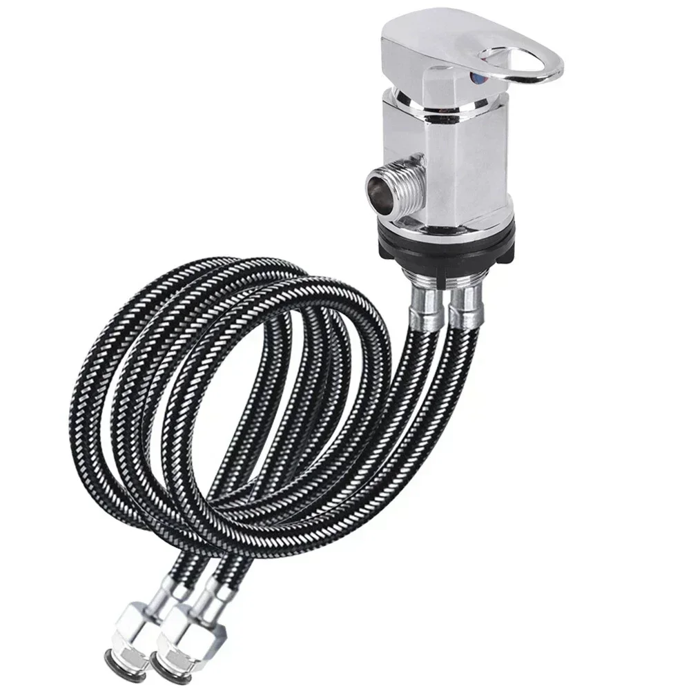 Camper Accessories Mixing Valve Camping Showers Easy Installation On-Demand Functionality Stainless Steel Parts For RVs