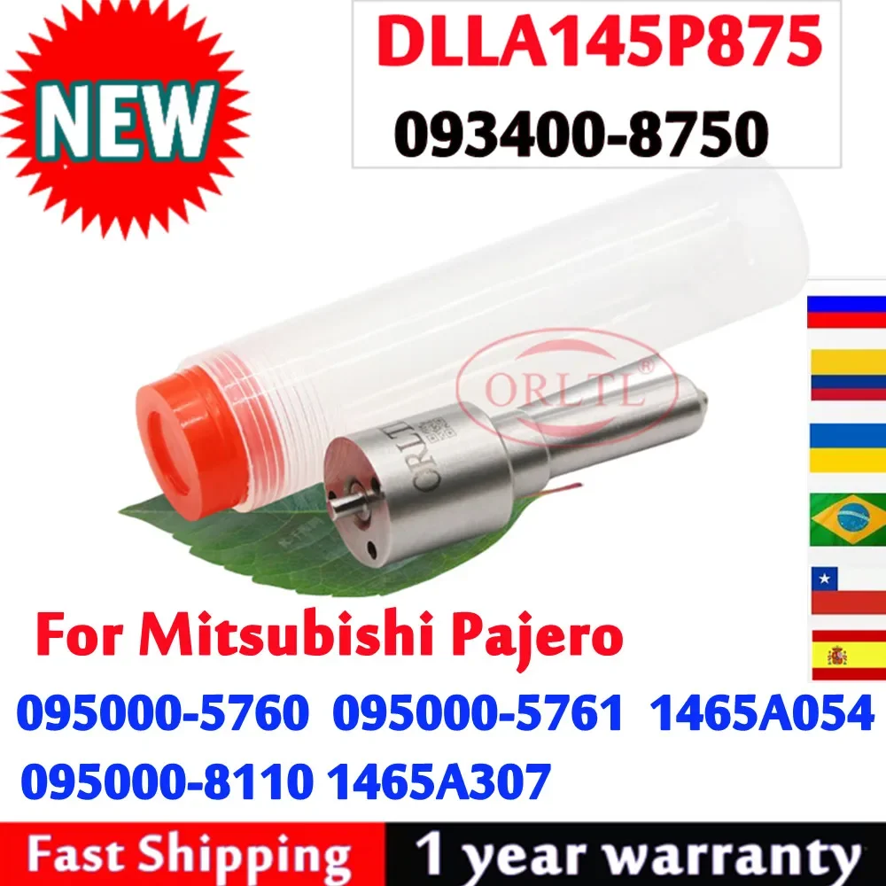 

4PCS 1465A307 1465A054 DLLA145P875 OEM 093400-8750 CR Diesel Injector Nozzle For Mitsubishi Pajero 095000-5760 095000-8110 ORLTL