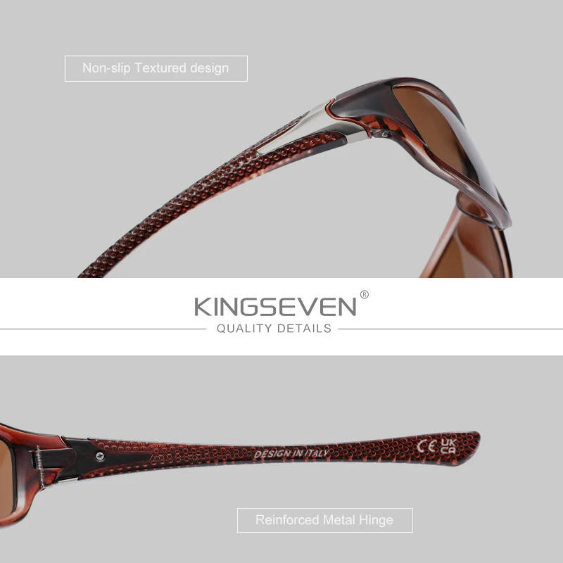 KINGSEVEN-نظارات شمسية للرجال مضادة للانعكاس ، نظارات UV400 مستقطبة ، نظارات رياضية خارجية TR90 ، جودة عالية ، #4