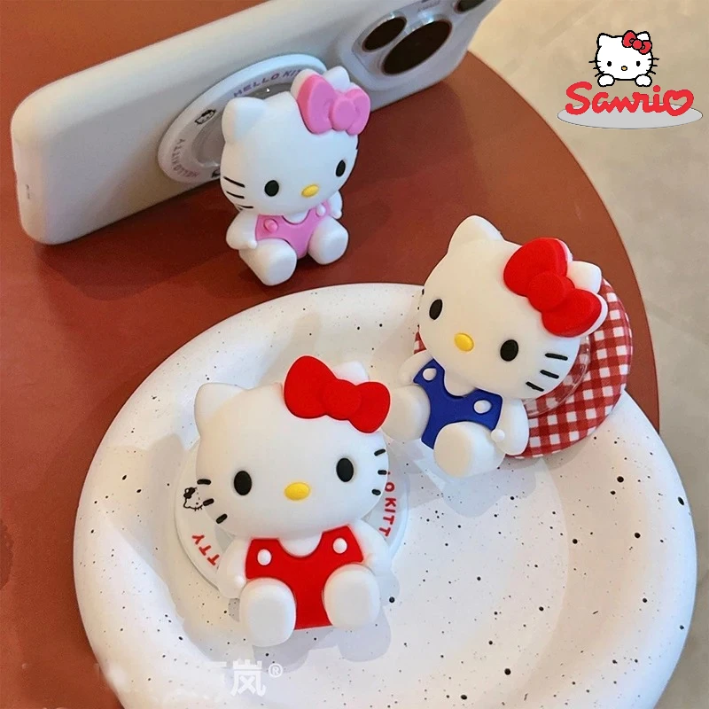 Sanrio Cute Hello Kitty Magnetic Phone 3D Cartoon Phone Holder Grip Tok Griptok For Magsafe iPhone Samsung Expanding Stand Tok﻿ - view 3