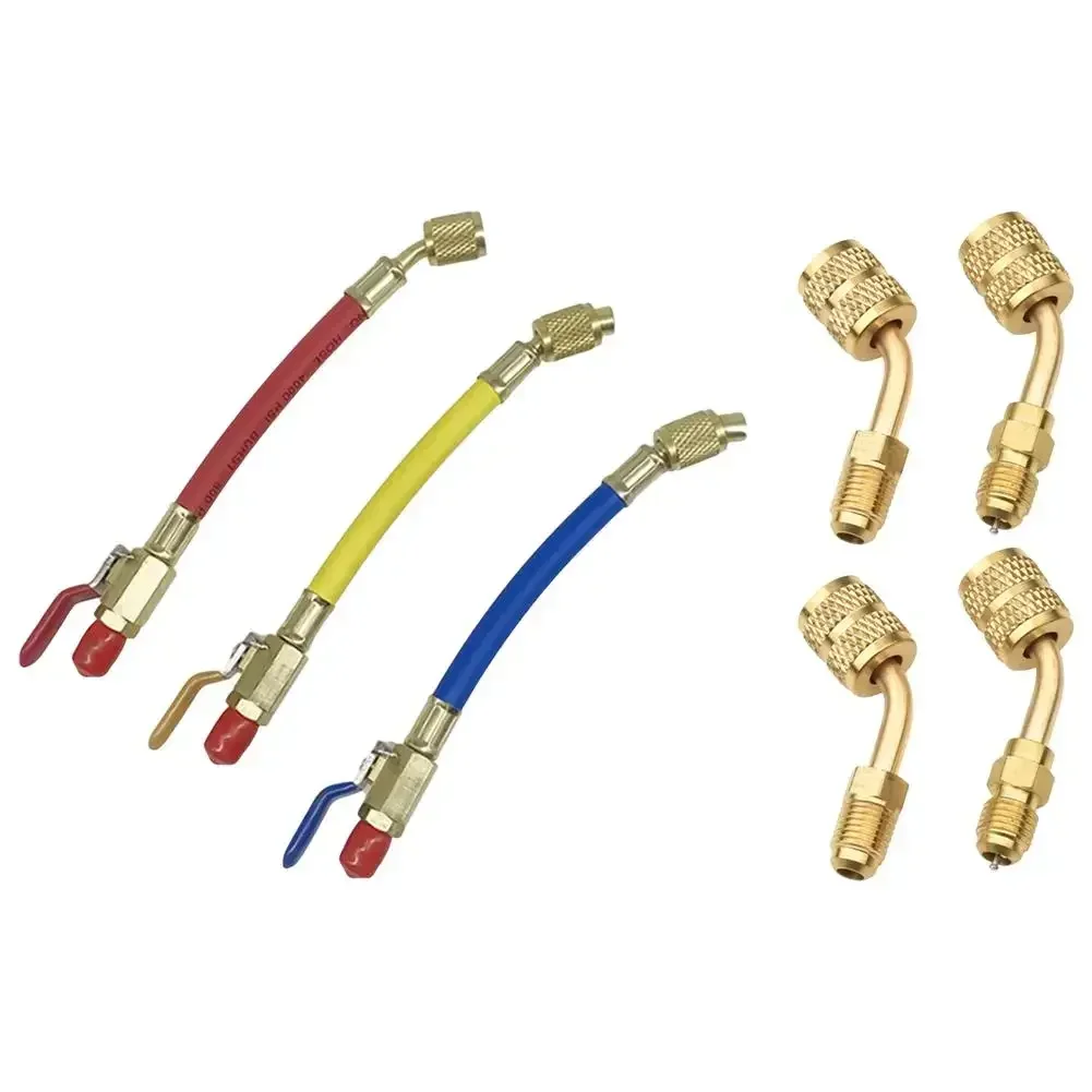 Solusi HVAC Lengkap 7 Buah Set Ball Valve Kompak AC dengan Konstruksi Kuat untuk R134A dan R410A