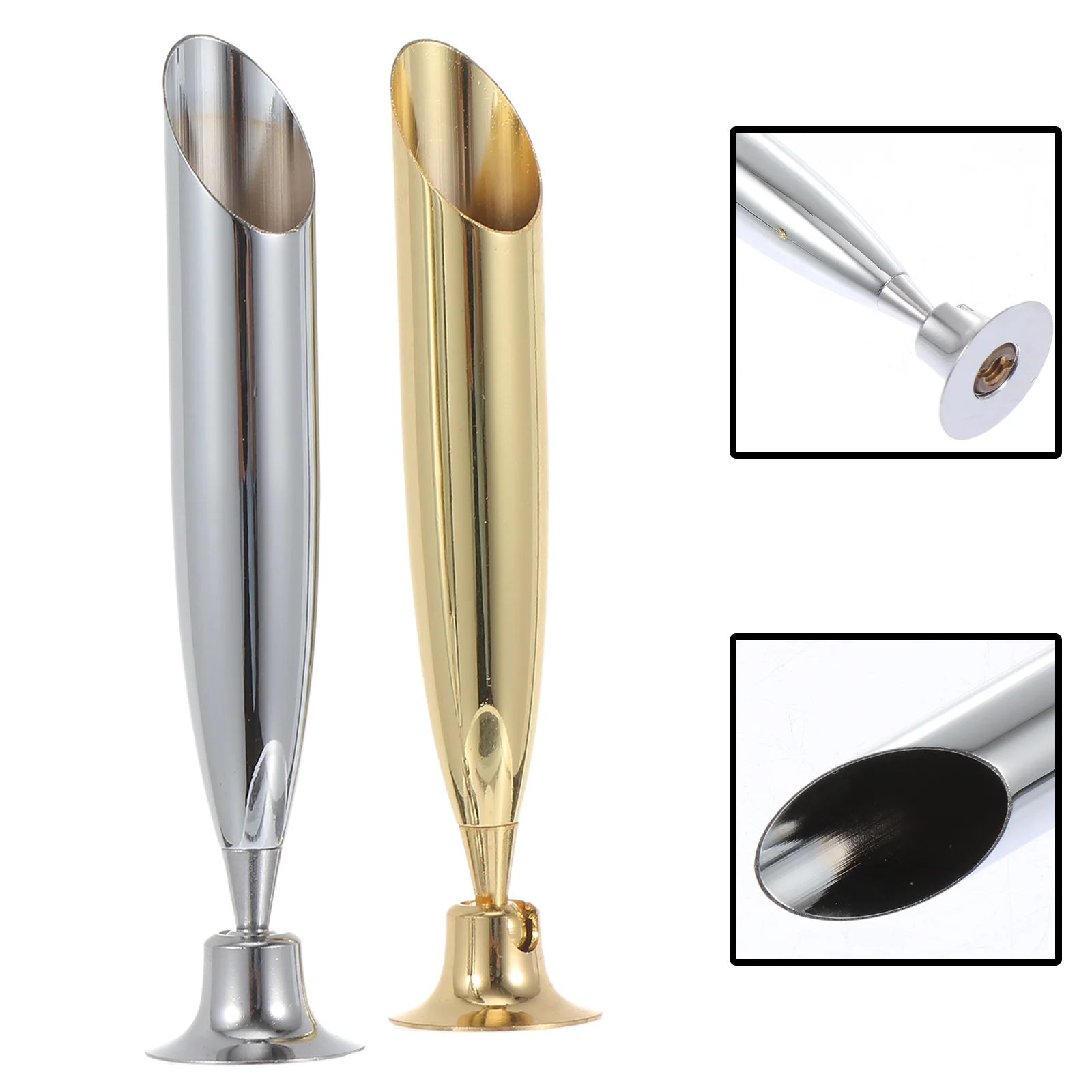 Pen Socket Container Storage Stand Creative Rack Quill-pen Rest Fountain Holder Metal Gold Toothbrush