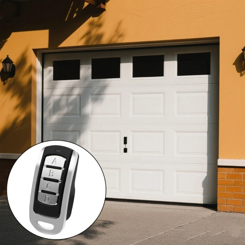 4Button 433MHz Wireless Remote Control Door Opener Cloning Feature AntiDrop Shell Secure Encryption Technology