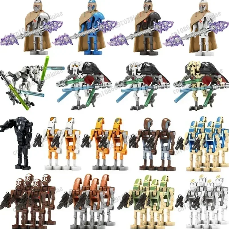 

STAR WARS Battle Droid Darth Vader Han Solo C-3PO Boba Fett Figure Toy Bricks Assembling Doll Building Blocks TV8082 TV8090