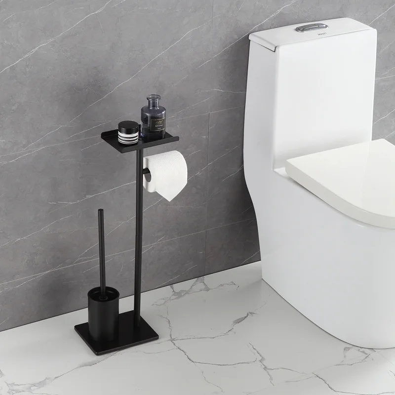 

Bathroom Set Toilet Brush Floor Towel Holder Househole Waterproof Toilet Paper Holder Integrated Rack Bathroom Accessories