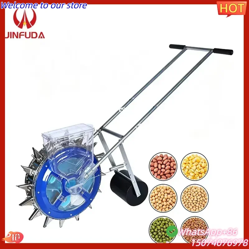 2026 High Efficiency Portable JINFUDA Garden Seeder High Safety Hand Push Seed Planter for Vegetables