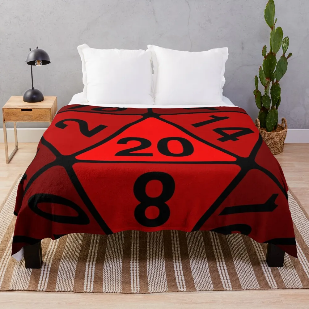 DND D&D Blanket, RPG Dungeons and Dragons Throw Blanket Soft Warm Cozy Flannel Vintage  for Bedding Decor Bedroom Gifts