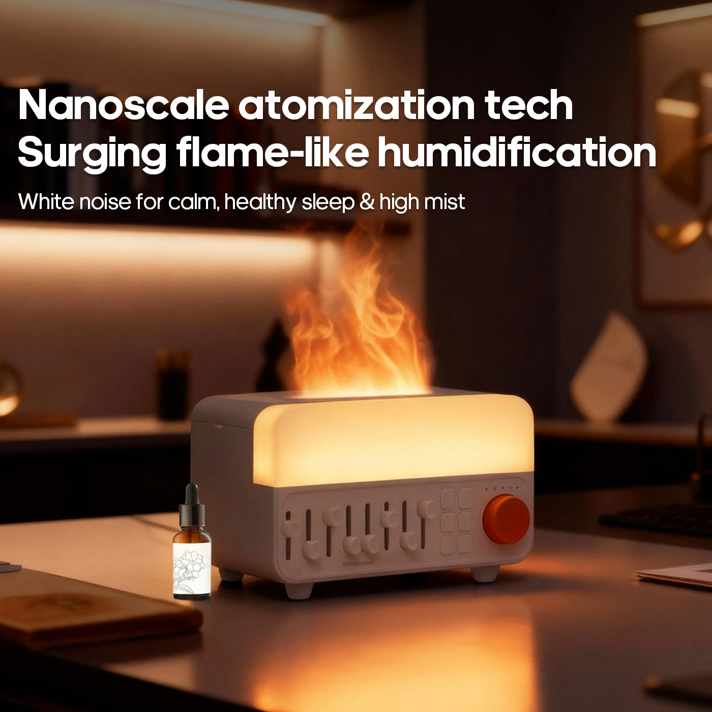 New White Noise Machine Diffuser Sleep Sound Machine Essential Oils Humidifier Aroma Diffuser Colourful Night Light Holiday Gift