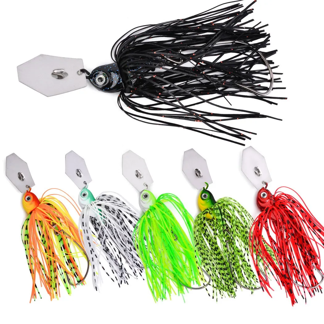 1Pc 7G/10G/14G Chatter bait spinner bait weedless fishing lure Buzzbait wobbler chatterbait for bass pike walleye fish