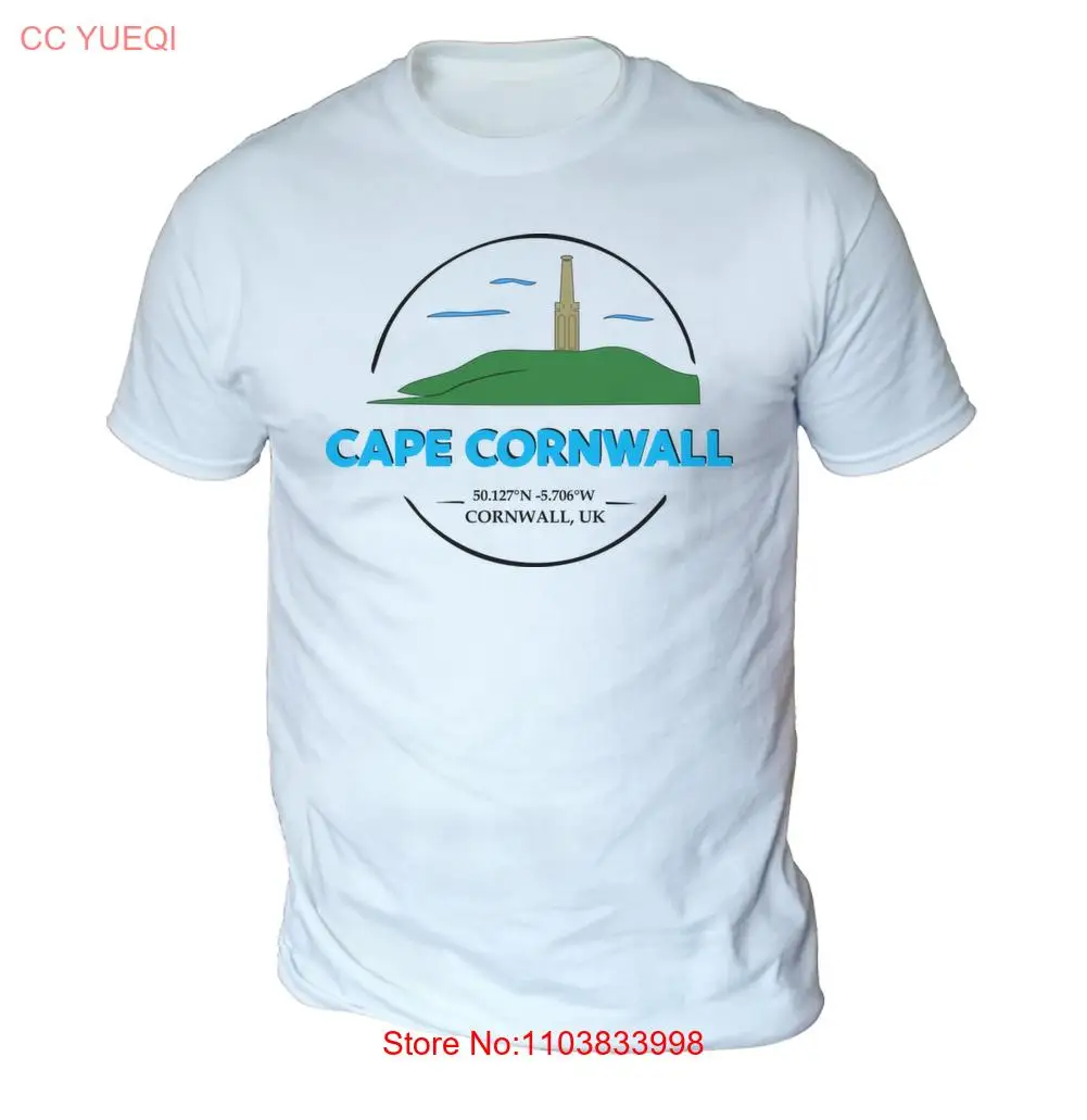 Cape Cornwall Mens T-Shirt (Pick Colour and Size) Gift Surf Camp Cornish