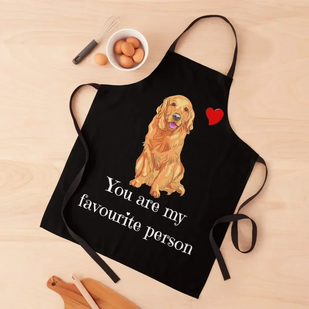 golden retriever funny quote cartoon golden retriever Apron with pockets painters Kitchen Items Apron