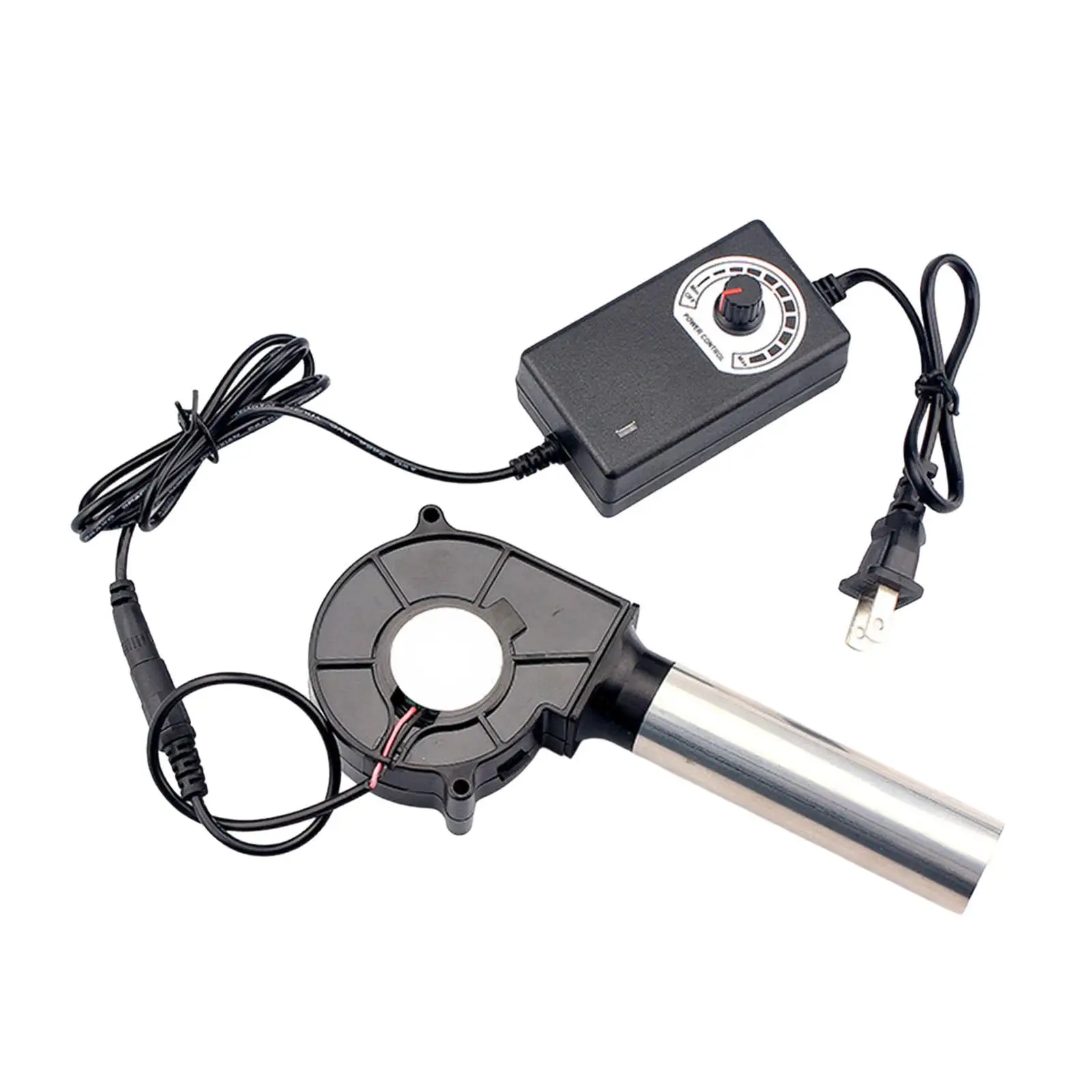 Portable Barbecue Air Blower Electric BBQ Fan Variable Speed Controller for Outdoor Grill Camping Cooking