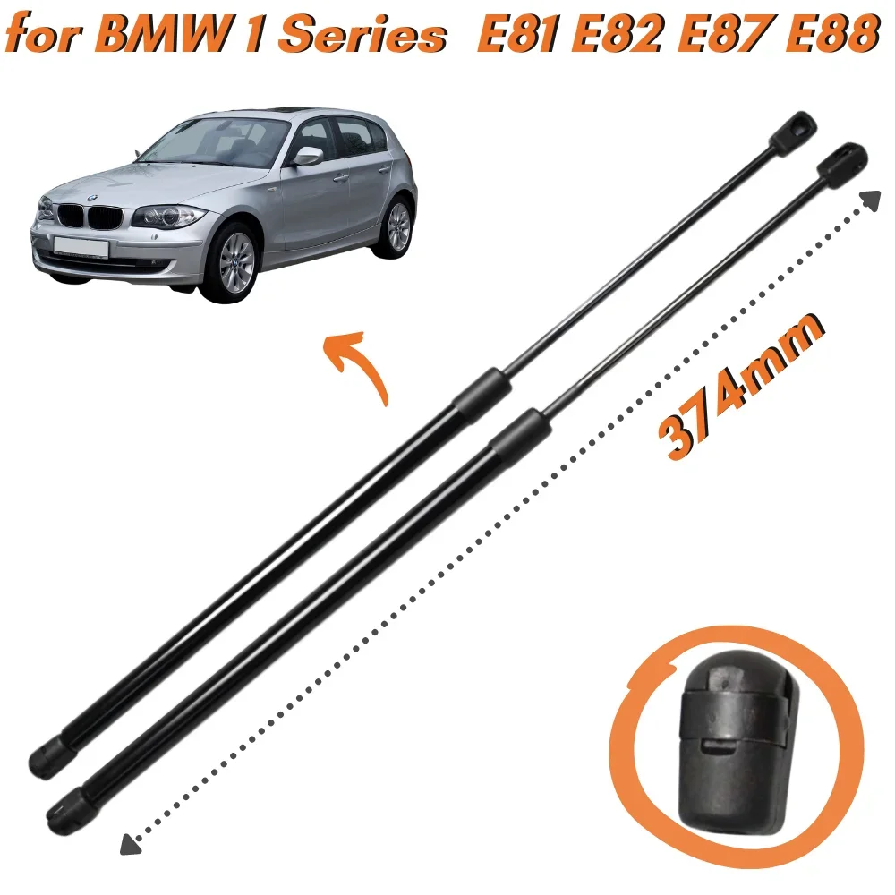 Qty(2) Hood Struts for BMW 120i 125i 130i E81 E82 E87 E88 2005-2012 Front Bonnet Lift Supports Shock Absorbers Gas Springs