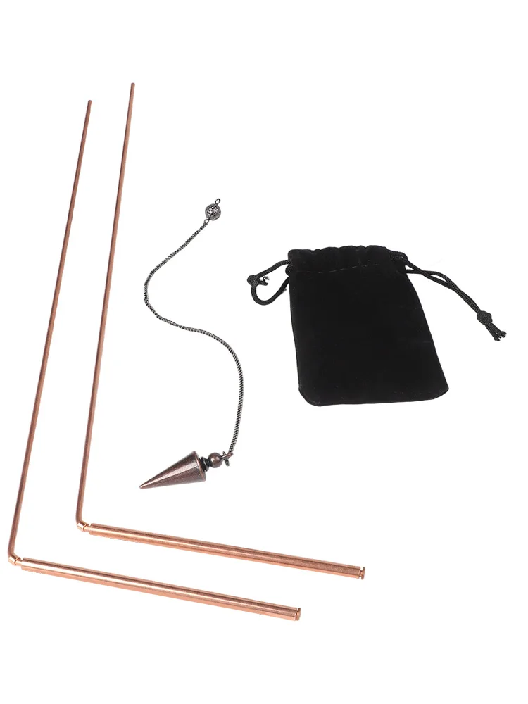 Explore Lost Items and Improve Relationships with Our Multi Purpose 99 9% Copper Dowsing Rods and Pendulum Set