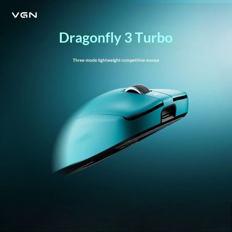 Dragonfly 3 Turbo+ Wireless Gaming Mouse Tri‑Mode 56g Lightweight PAW3955 Extreme Dual 8K Polling Rate For PC FPS Game