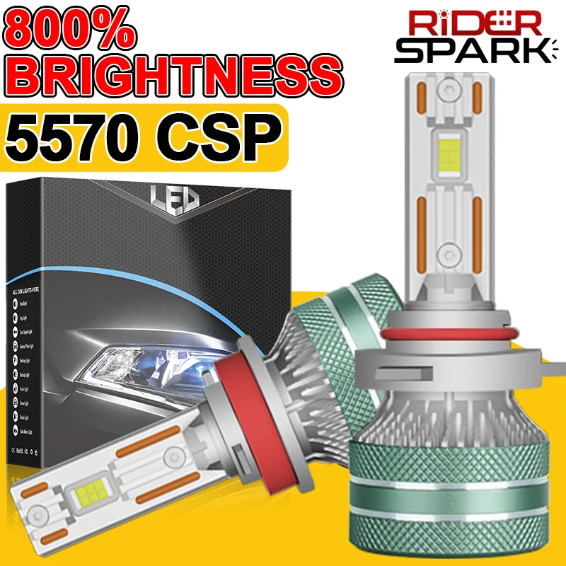 

LED H7 H11 Car Headlight Bulb CANBUS 5570 CSP Chips Auto Led Car Light H3 H4 H1 9005 9006 HB3 HB4 H9 H8 9012 HIR2 Fog Lamp 12V