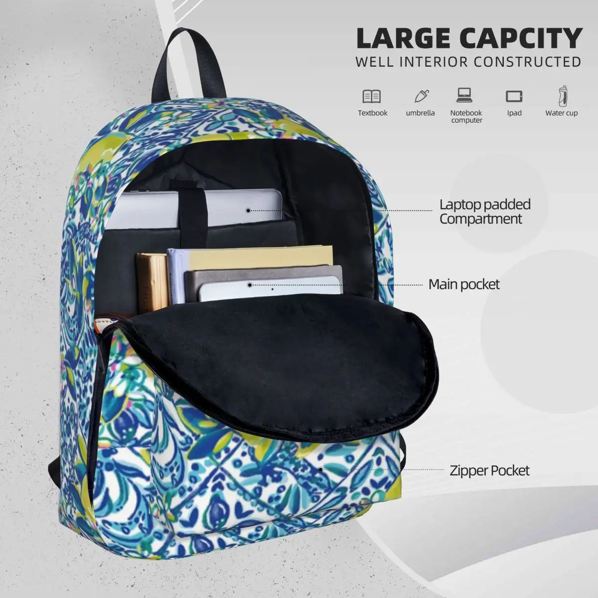 Lily pullzer 50x80 zaini borsa per libri per studenti di grande capacità borsa a tracolla zaino da viaggio borsa da scuola per bambini impermeabile