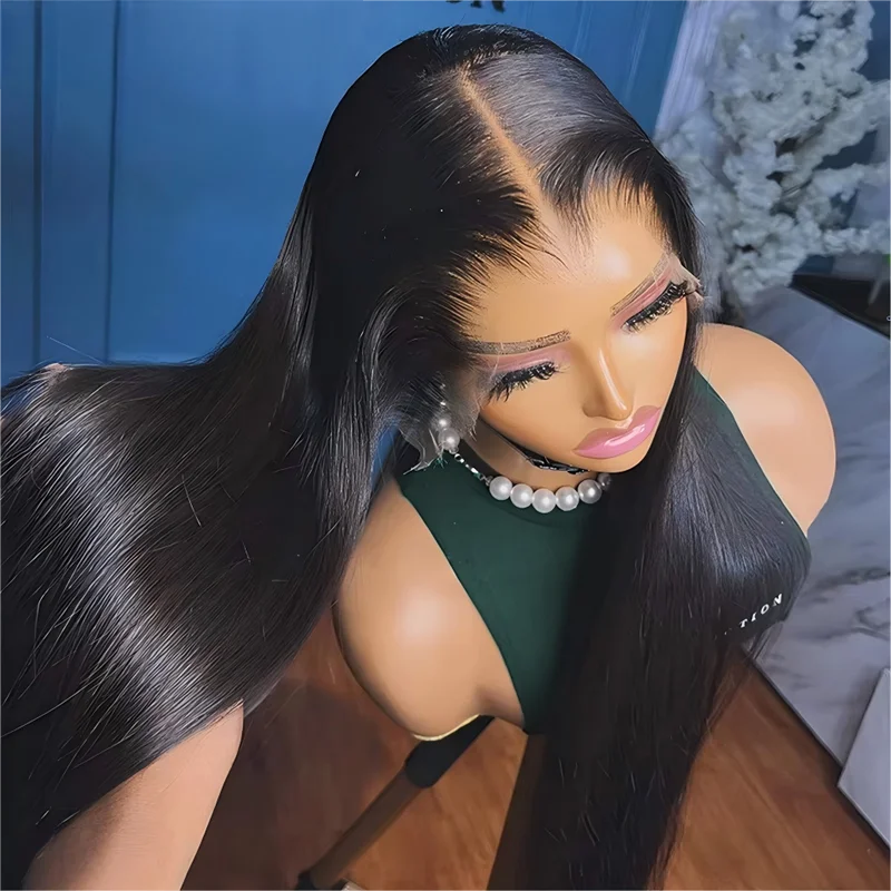 40 42 Inch Straight Human Hair Wigs 13x4 13x6 HD Lace Frontal Wigs For Women Glueless Bone Straight Lace Front Human Hair Wigs