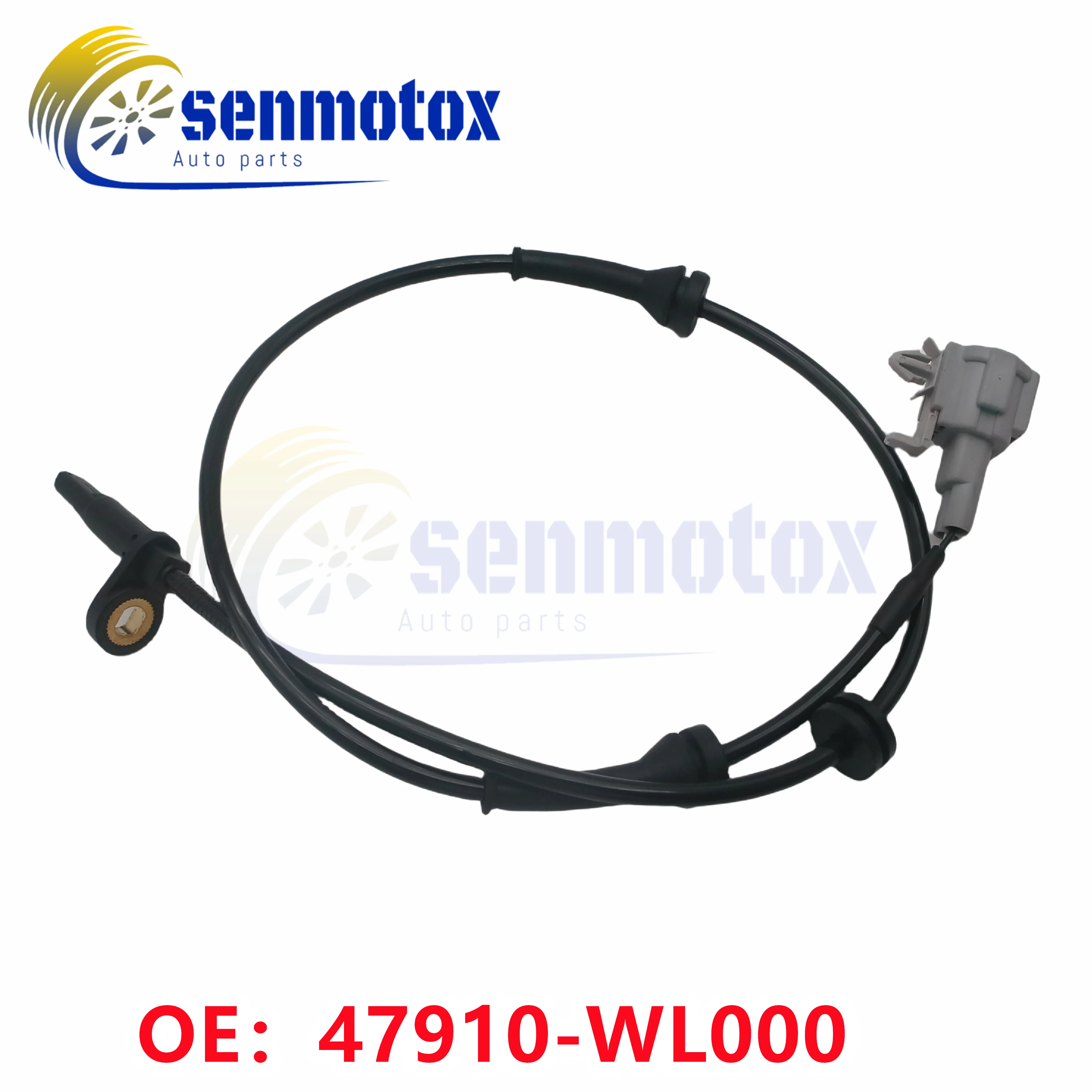 47910-WL000 Front Wheel ABS Wheel Speed Sensor, Suitable For Nissan ELGRAND E51 From 2002 To 2010 2-Pin Type Automobile Parts