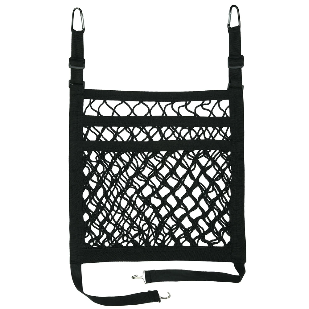 

Car Pocket 30x25cm Black Large Capacity Car Seat Storage Bag Organizer Premium Auto Seat Storage Net Practical