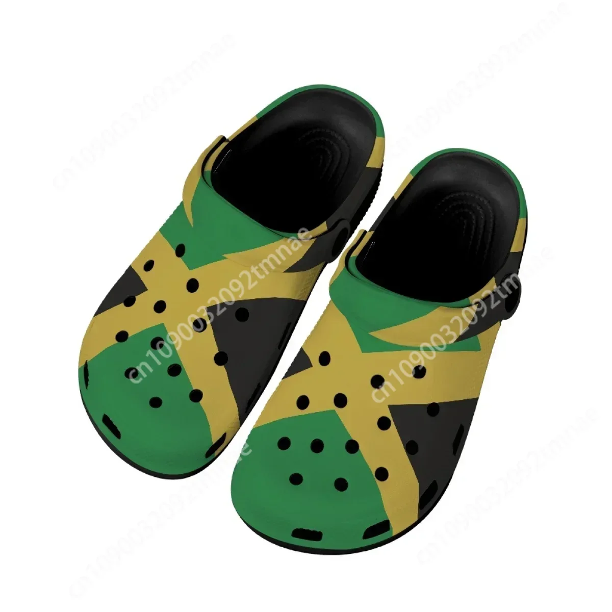 

Jamaica Flag Design Custom Sandals Comfortable Non-slip Heel Strap Slippers Home Lightweight Garden Shoes Clogs Zapatos Plano