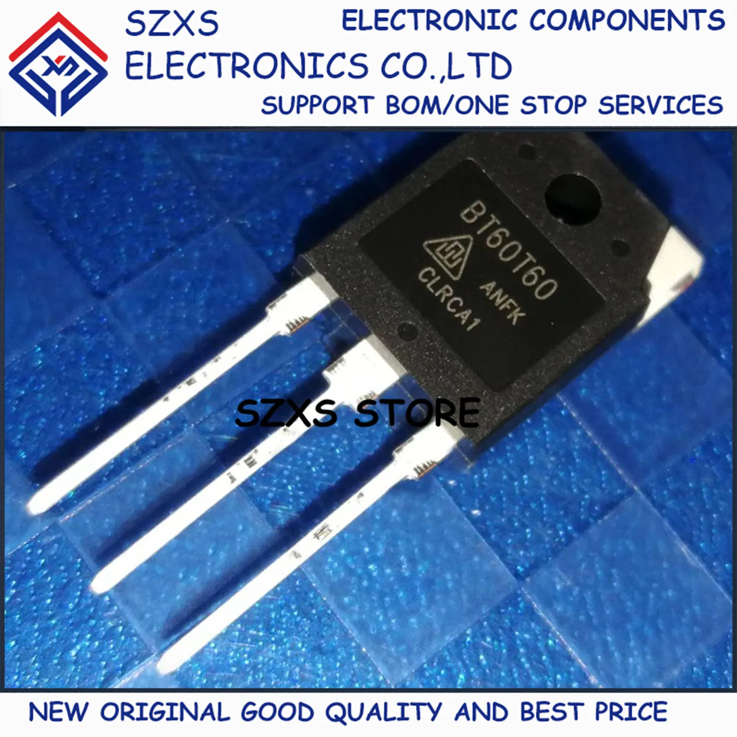 

New Original 10Pcs BT60T60 BT60T60ANFK TO-3P 60A 600V Powerful IGBT Transistor In Stock Electronic Components Good Quality
