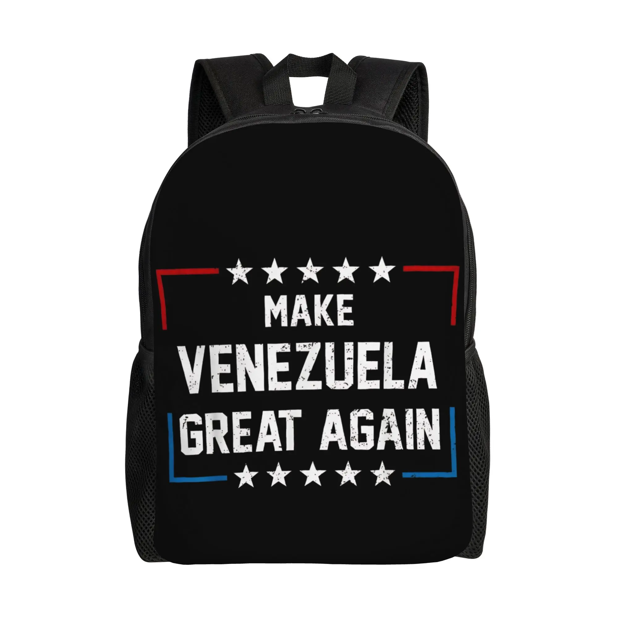 

Рюкзак «Make Venezuela Great Again» для студентов, легкий, из полиэстера, повседневный, школьный, для тренировок, дизайнерский ранец
