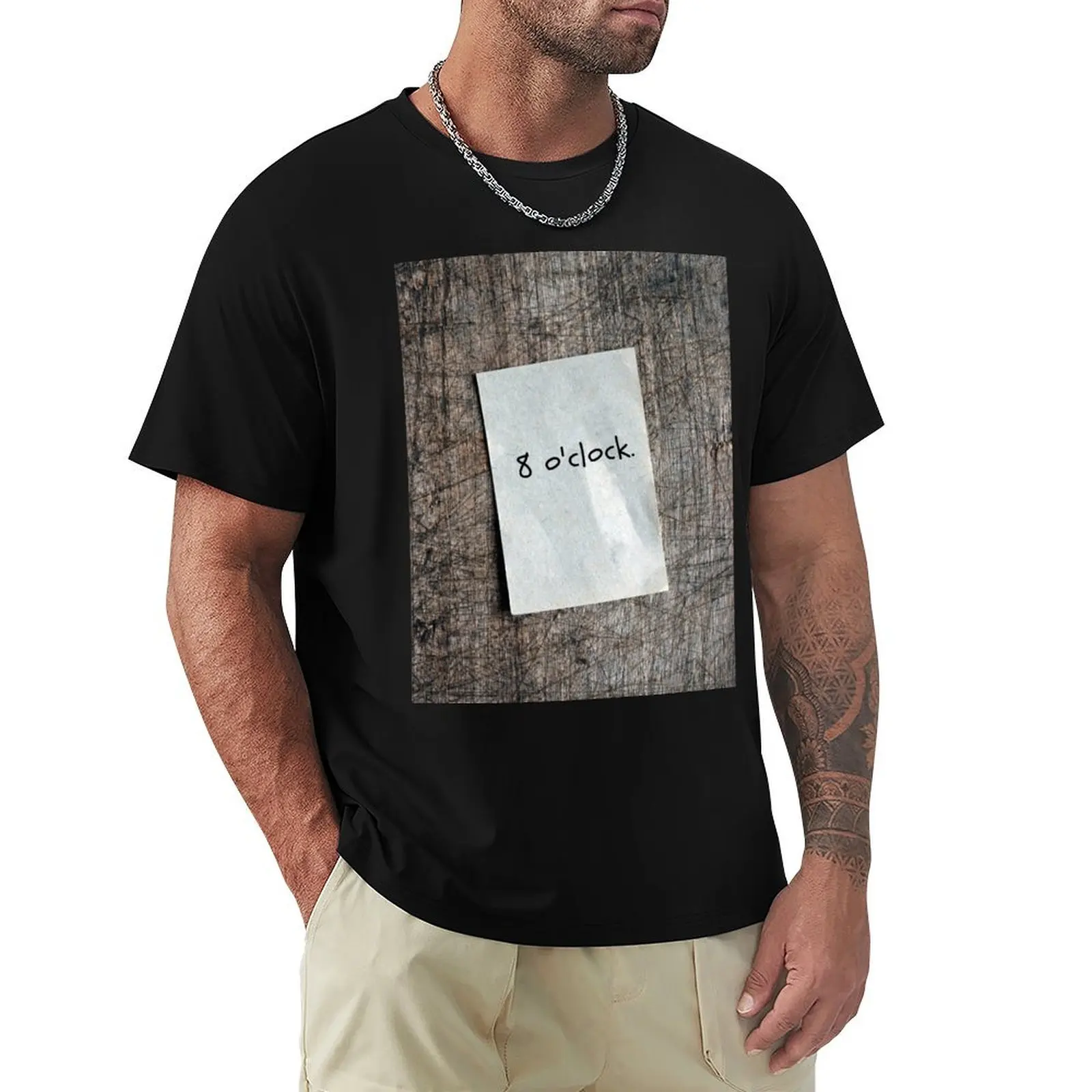 

Written On A Piece Of Paper. T-Shirt quick-drying blue lock mens graphic t-shirts big and tall