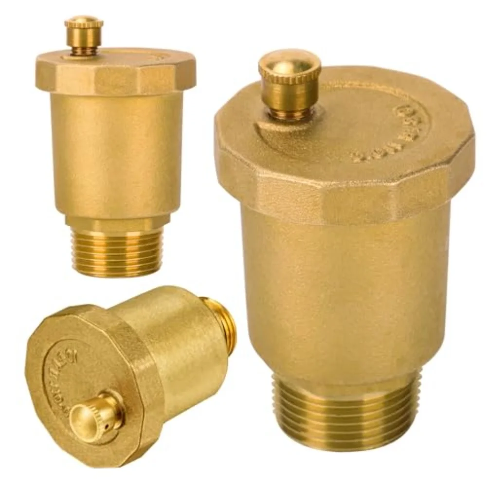 

G2/1,G3/4,1IN автоматический вентиляционный клапан с подогревом и подогревом пола, бытовой латунный водопроводный вертикальный сливной клапан