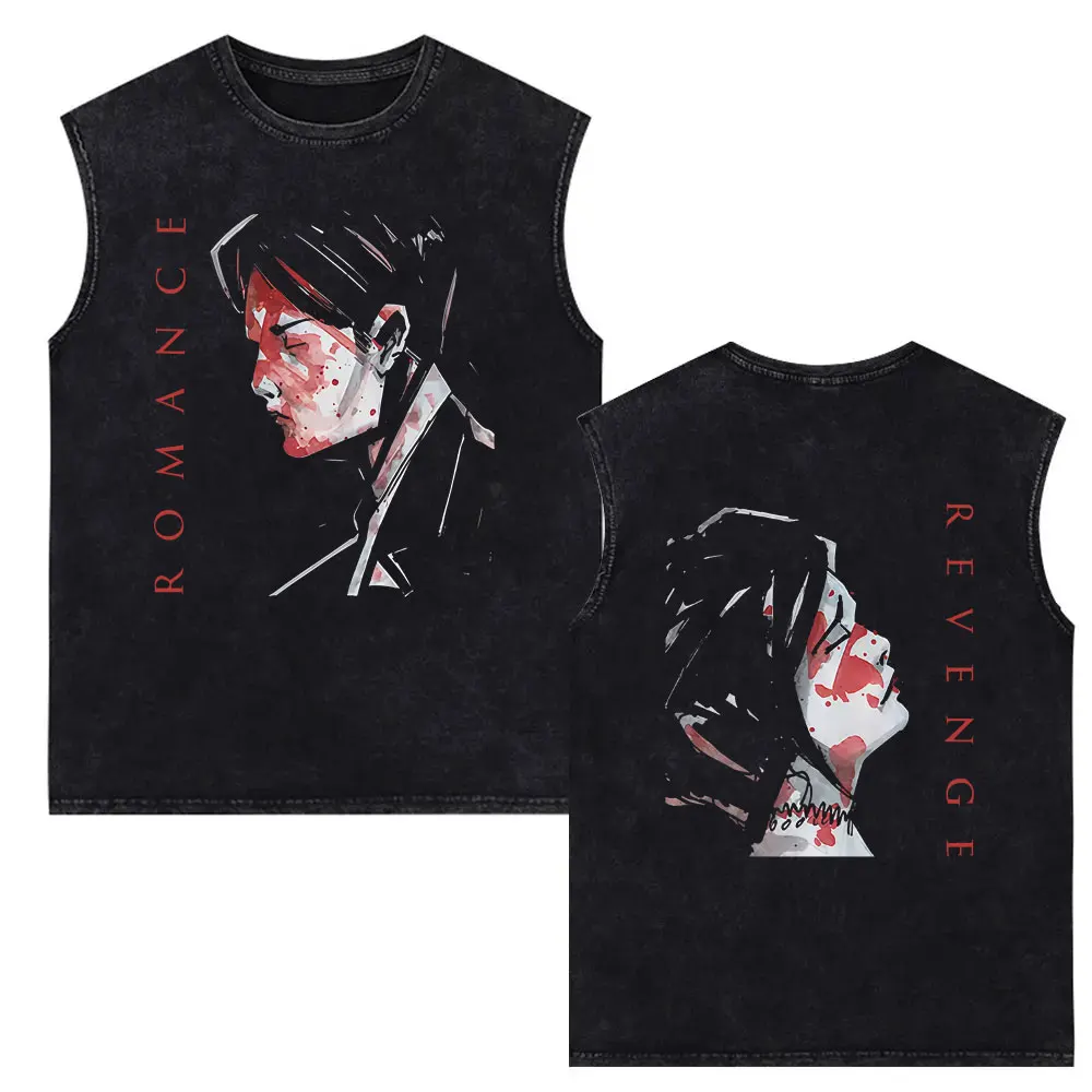 Limited My Chemical Romance Vintage Washed Tank Tops Men Women Retro Punk Emo Rock Band Sleeveless Vest Male Oversized T-shirt