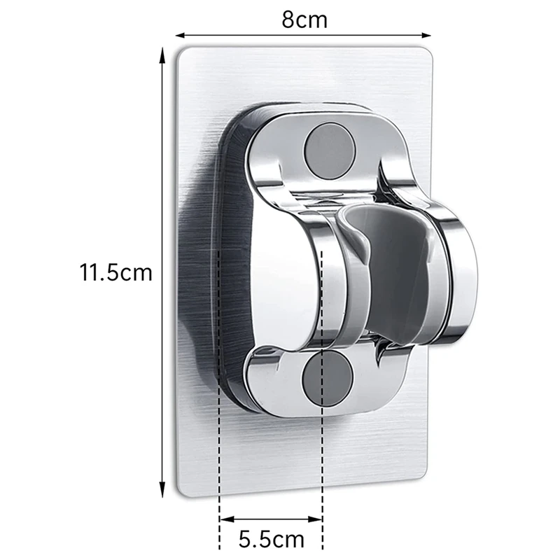 Shower Head Holder No Drilling, Hand Shower Holder Angle Adjustable, Shower Holder No Drilling For Bathroom, Sink