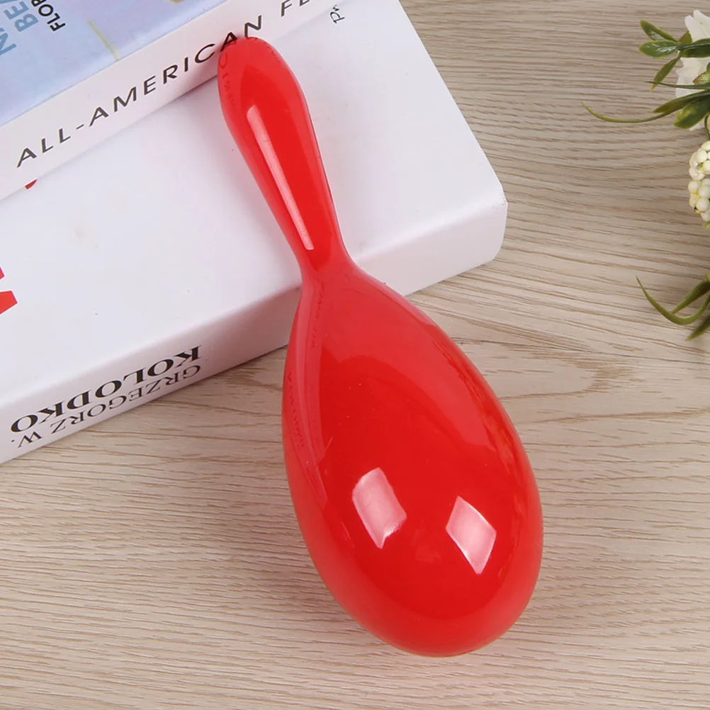 6 個 19 センチメートルソリッドカラーマラカスプラスチックサンドボール子供の手と目の調整リズム教育ツール子供音楽シェイカー