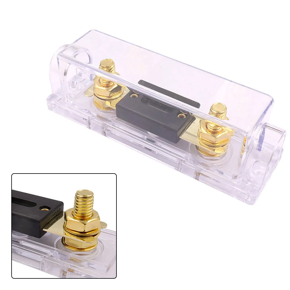 1x Car Auto Fuse Holder Bolt-on Fuse Automotive Audio Fuse Holders Fusible Link ANL-01 Car Replace Accessories